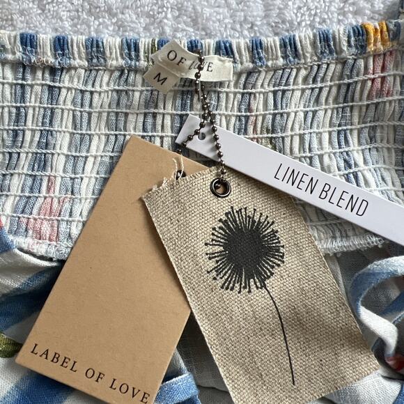 Label of Love Maxi Dress Australia Tropical Vacation Resort tiered size Medium - Picture 6 of 7